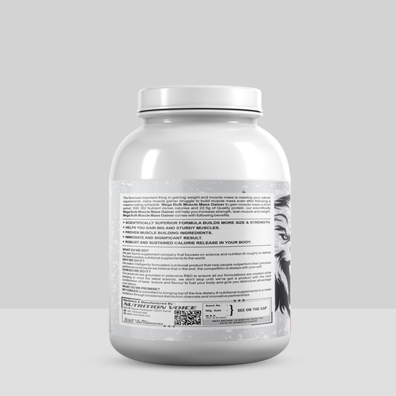 Mega Bulk Muscle Gainer, 2.5kg - Image 2
